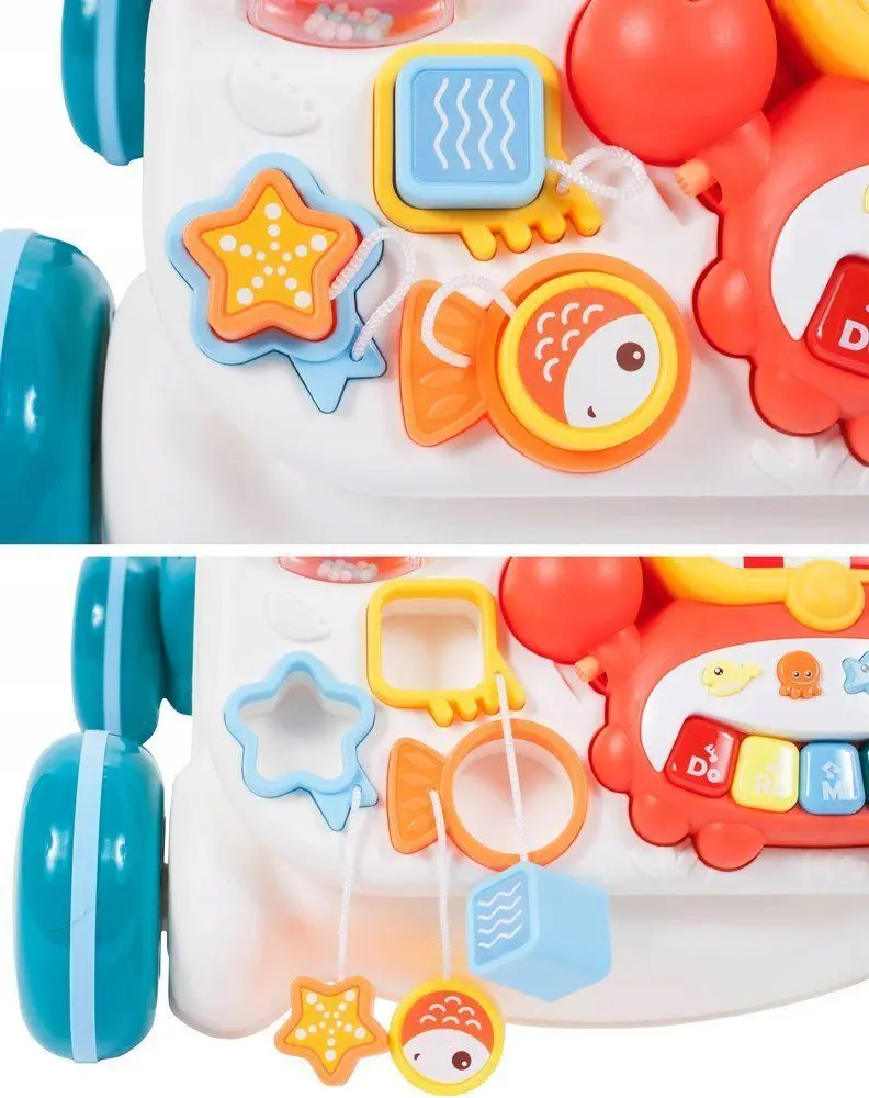 Ходунки интерактивные 2в1 MalPlay Walker And Active Table (White/Blue)