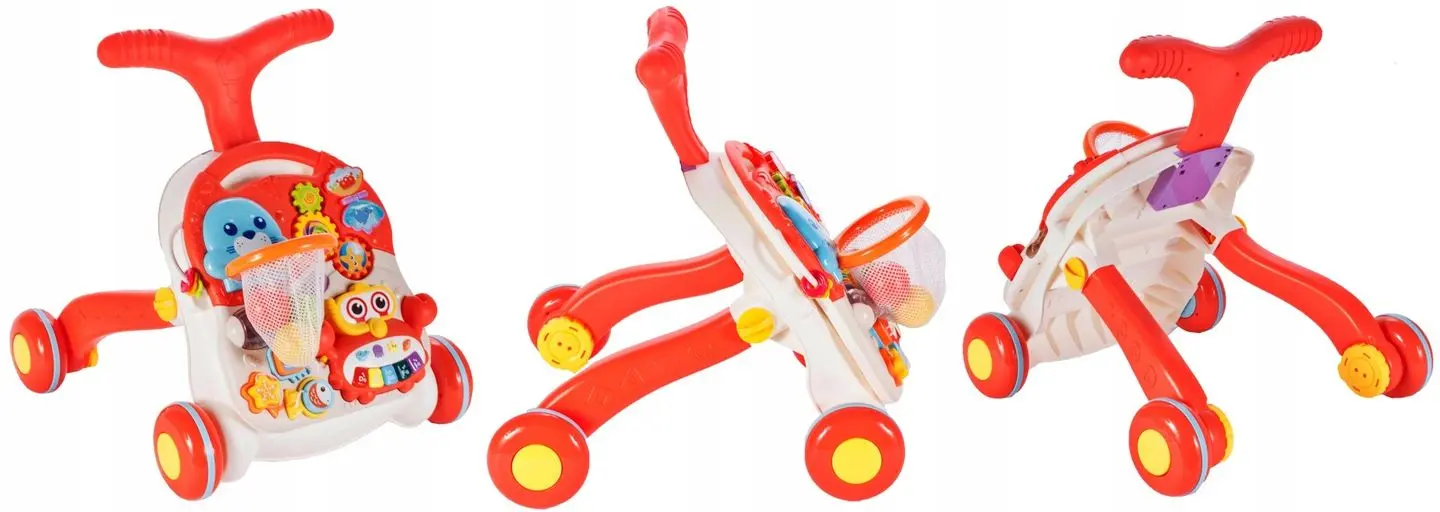 Premergator interactiv 2in1 MalPlay Walker And Active Table (White/Red)