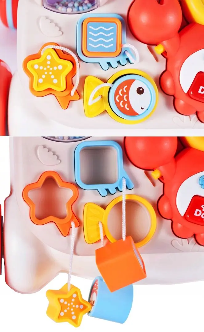 Premergator interactiv 2in1 MalPlay Walker And Active Table (White/Red)