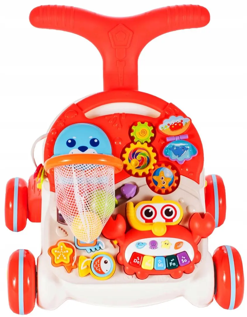 Premergator interactiv 2in1 MalPlay Walker And Active Table (White/Red)