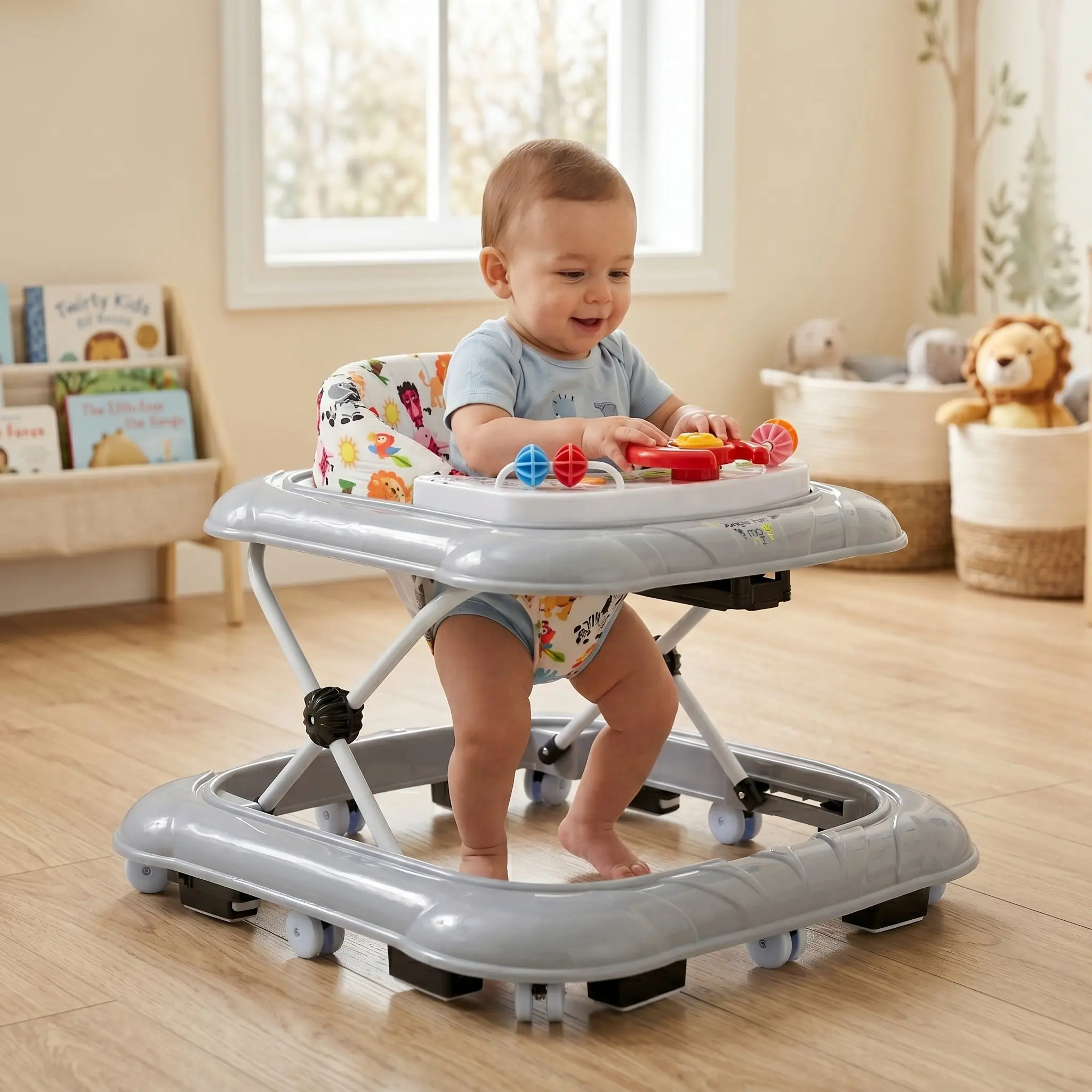 Ходунок Moni Jungle Fun (Blue) - 7