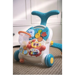 Ходунок интерактивный 3in1 Premaman Activity Cart (Blue) Thumb
