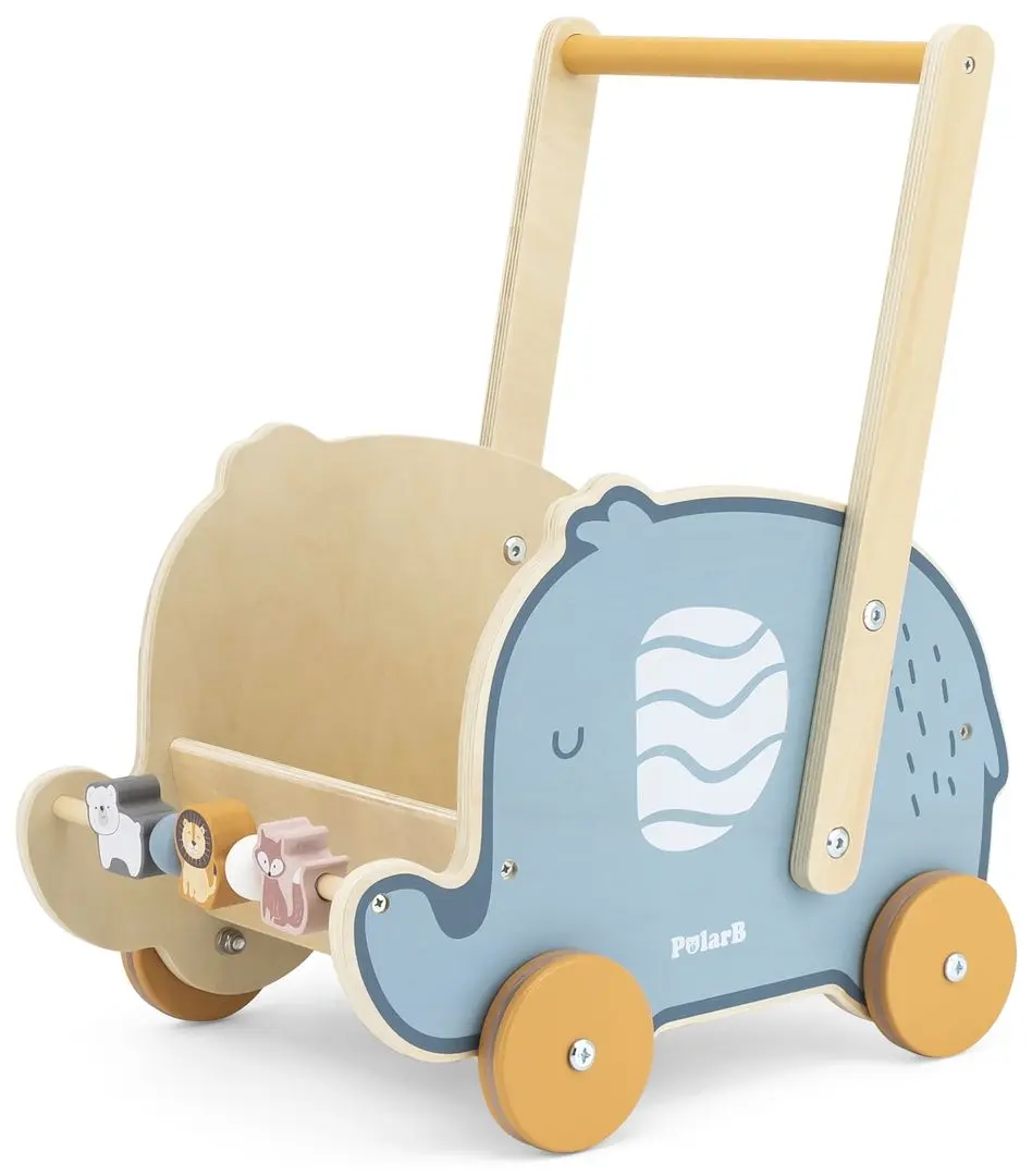 Premergator-impingator Viga Toys PolarB Doll Buggy Elephant 44031 (Blue) - 2