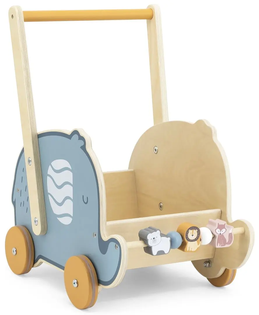 Premergator-impingator Viga Toys PolarB Doll Buggy Elephant 44031 (Blue) - 3