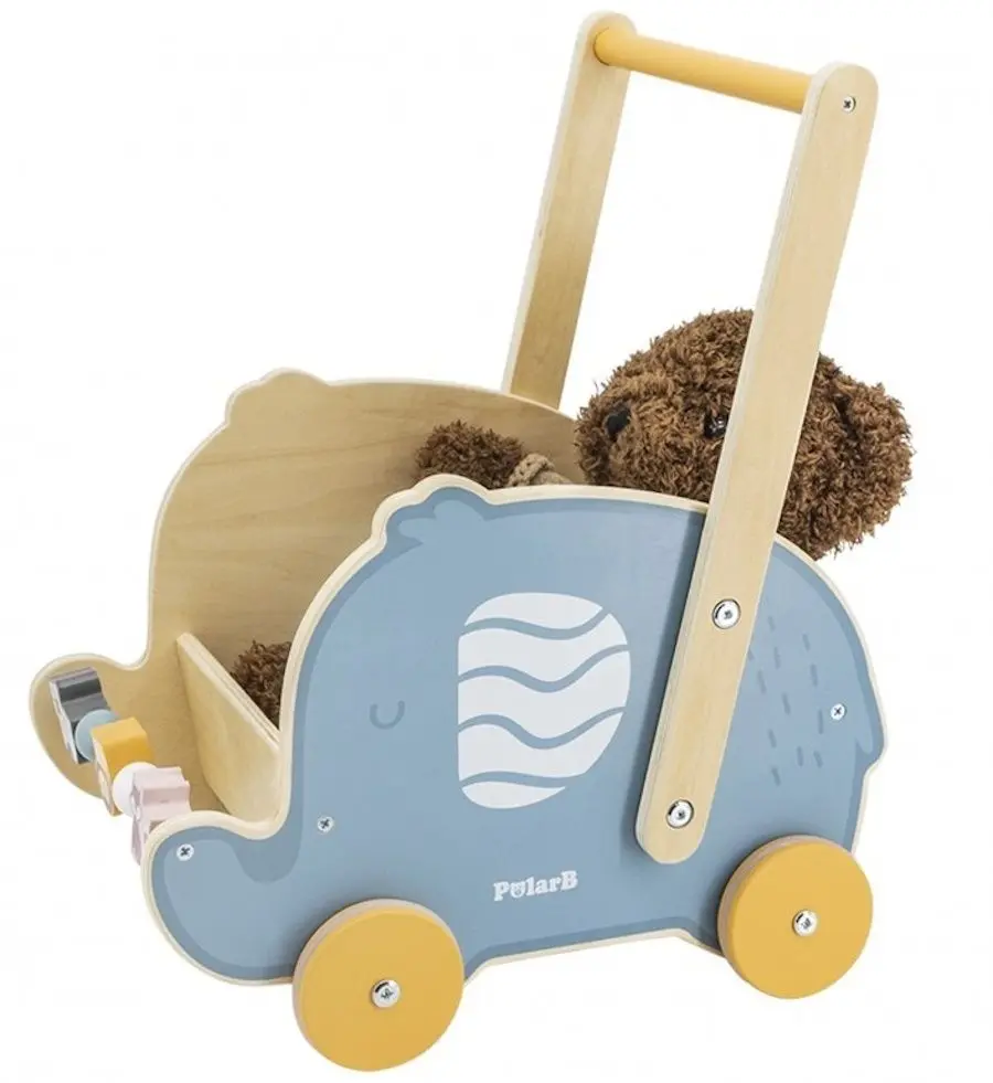 Premergator-impingator Viga Toys PolarB Elephant (Blue/Wood) - 2