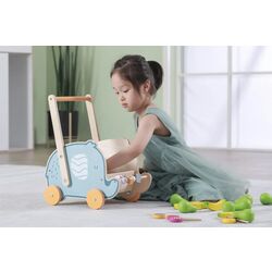 Premergator-impingator Viga Toys PolarB Elephant (Blue/Wood) Thumb