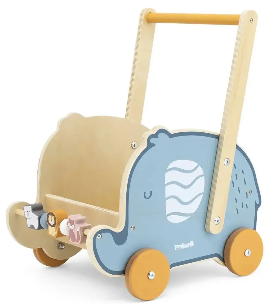 Premergator-impingator Viga Toys PolarB Elephant (Blue/Wood)