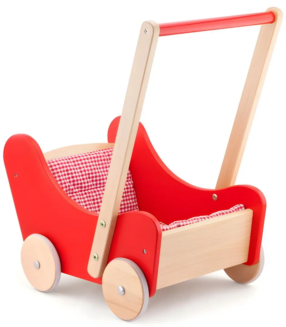 Ходунок-каталка 2в1 Viga 59215 (Red/Wood) - 2