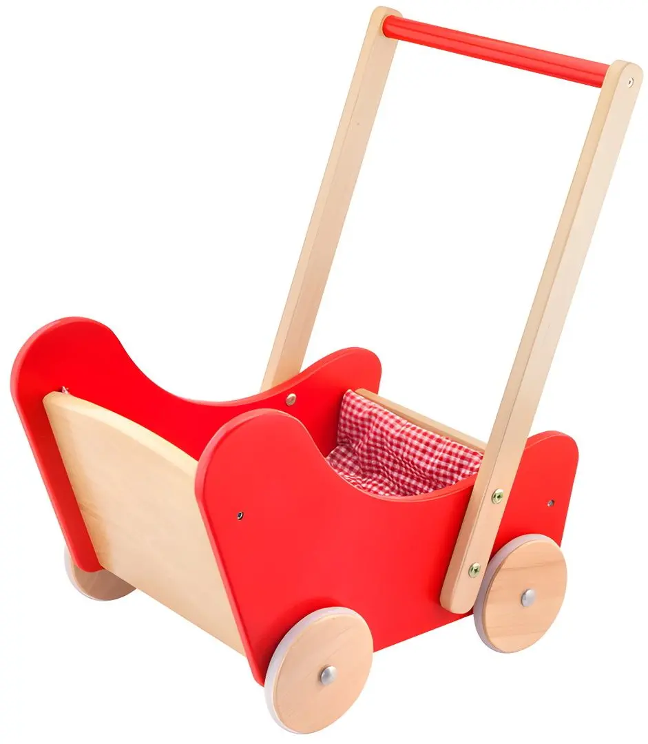 Ходунок-каталка 2в1 Viga 59215 (Red/Wood)