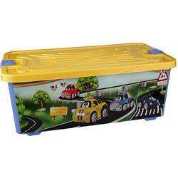 Container pentru jucarii Alternativa Forsazh Tachki М2338 (Yellow/Blue)