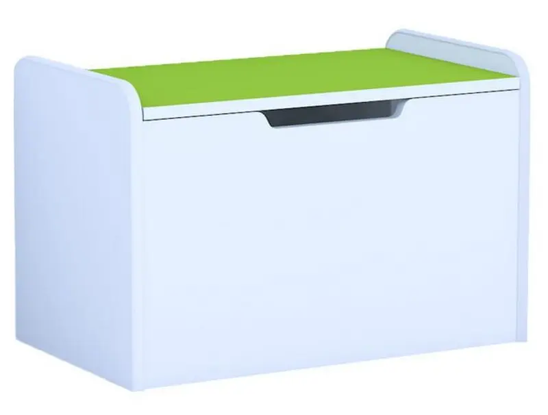 Сундук для игрушек BellaLuni Happy (White/Light Green)