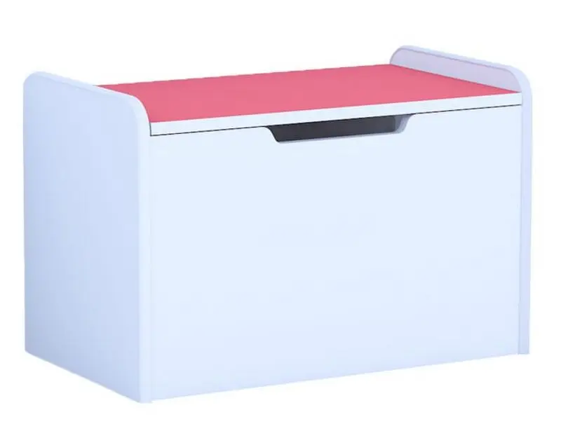 Сундук для игрушек BellaLuni Happy (White/Pink)