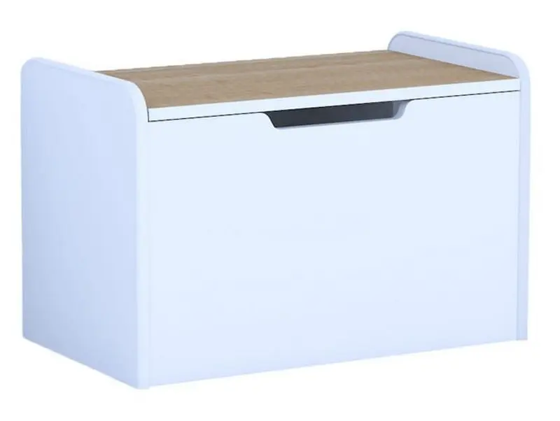 Lada depozitare pentru jucării BellaLuni Happy (White/Sonoma Oak)