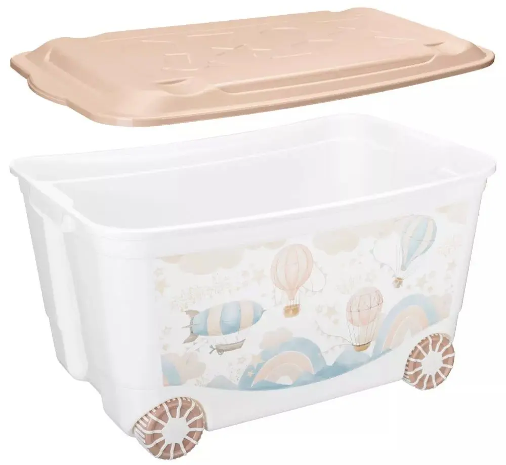 Ящик для игрушек Бытпласт Пластишка 45l (White/Beige)