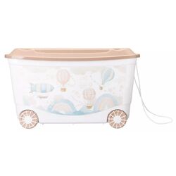 Ящик для игрушек Бытпласт Пластишка 45l (White/Beige) Thumb