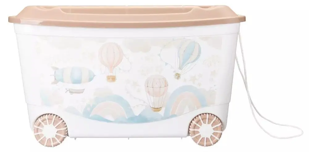 Ящик для игрушек Бытпласт Пластишка 45l (White/Beige)