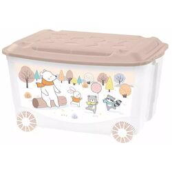 Ящик для игрушек Бытпласт Пластишка 45l (White/Beige)