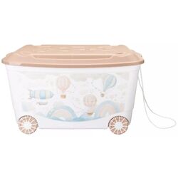 Ящик для игрушек Бытпласт Пластишка 45l (White/Beige) Thumb