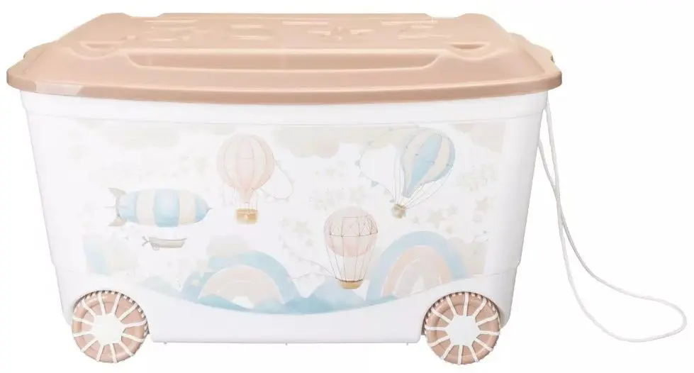 Ящик для игрушек Бытпласт Пластишка 45l (White/Beige)