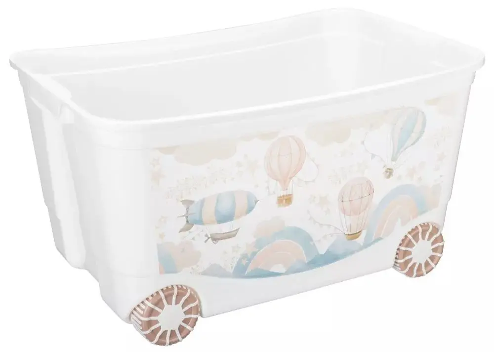 Ящик для игрушек Бытпласт Пластишка 45l (White/Beige)