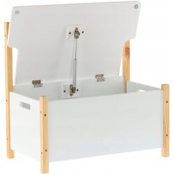 Bancheta-lada depozitare pentru jucarii Chomik Daisy (White) Thumb