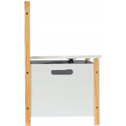 Bancheta-lada depozitare pentru jucarii Chomik Daisy (White) Thumb