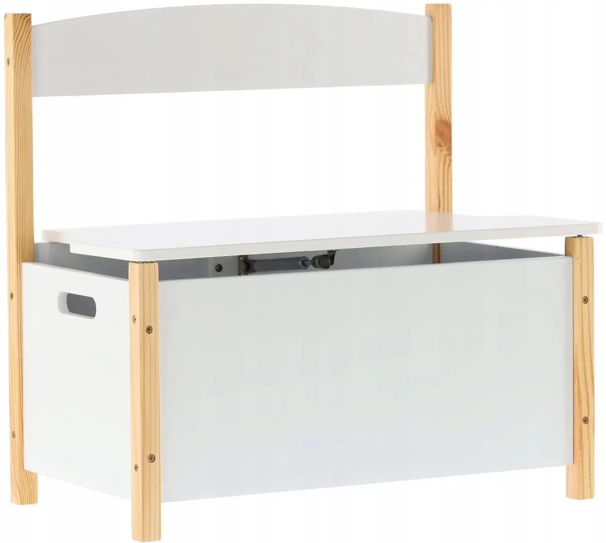 Bancheta-lada depozitare pentru jucarii Chomik Daisy (White)