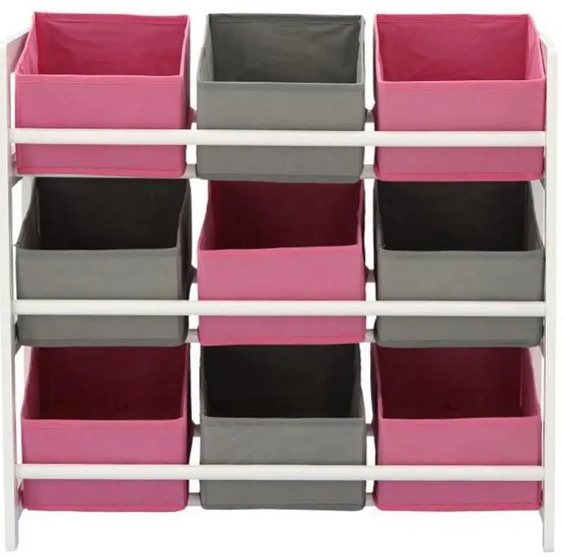 Organizator de jucării Chomik 65x28x60 (Pink/Grey) - 3