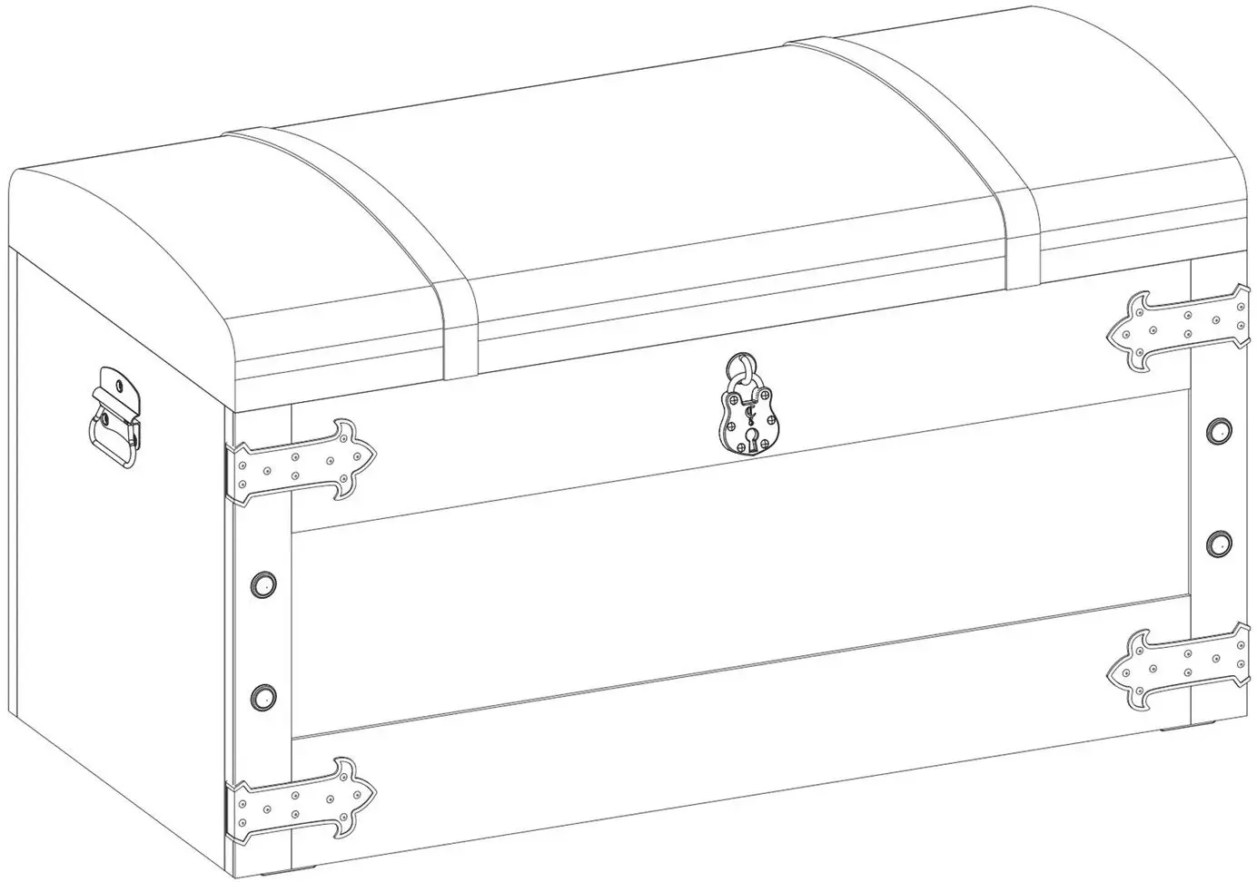 Lada depozitare pentru jucarii Cilek Pirate (Brown/Wood) - 5