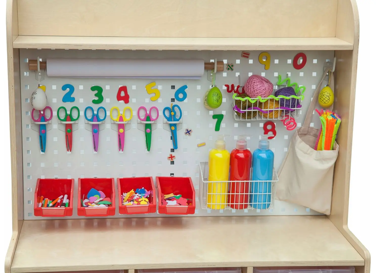 Organizator de jucarii Classic World CW54075 (Natural) - 2