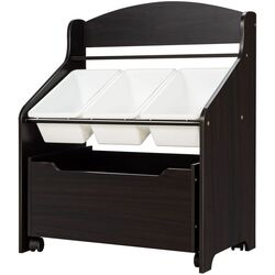 Etajera Costway HW66456CF (Dark Brown/White)