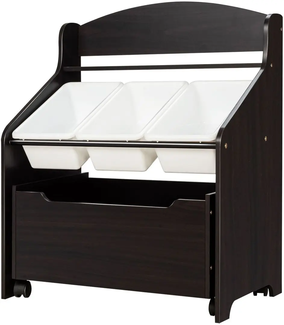 Стеллаж Costway HW66456CF (Dark Brown/White)