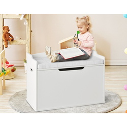 Banca cu depozitare Costway HW66699WH (White) Thumb