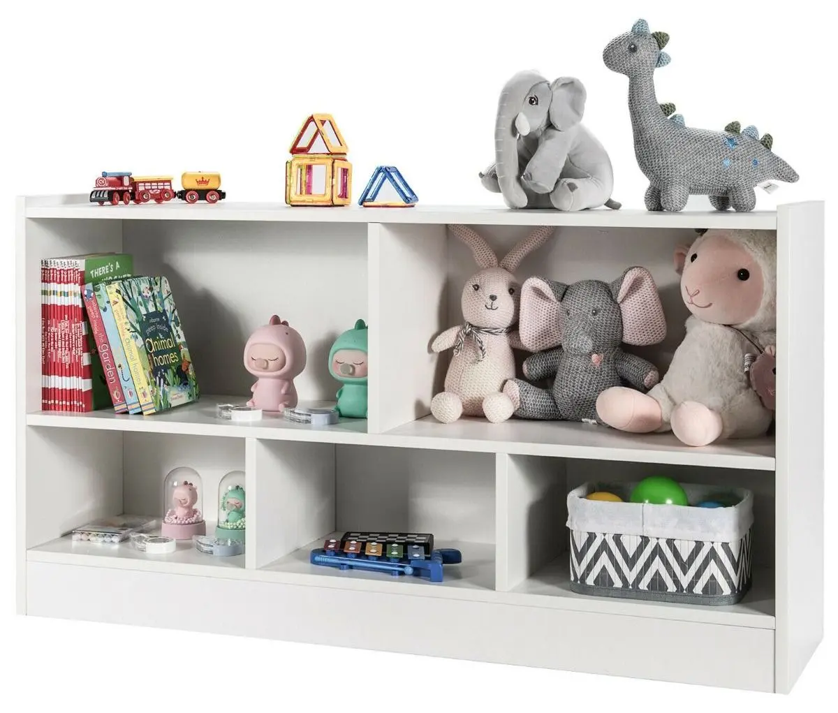 Etajera pentru depozitare jucarii Costway CB10297WH (White)