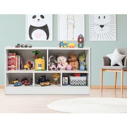 Etajera pentru depozitare jucarii Costway CB10297WH (White) Thumb