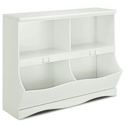 Стеллаж для хранения игрушек Costway HW57075WH (White) Thumb
