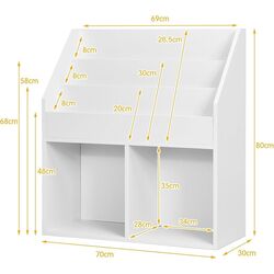 Organizator pentru jucării Costway JZ10150WH (White) Thumb