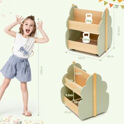 Organizator pentru jucării Costway TP10080GN (Green) Thumb