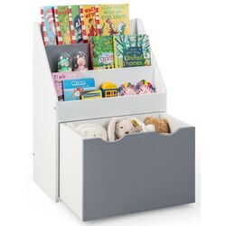 Стеллаж для хранения игрушек Costway TP10096GR (White/Grey) Thumb