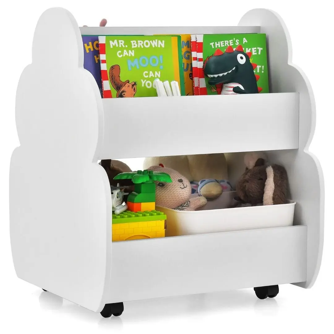 Стеллаж для хранения игрушек Costway TP10133WH (White) - 3