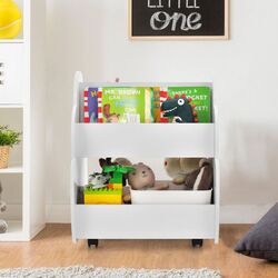 Стеллаж для хранения игрушек Costway TP10133WH (White)
