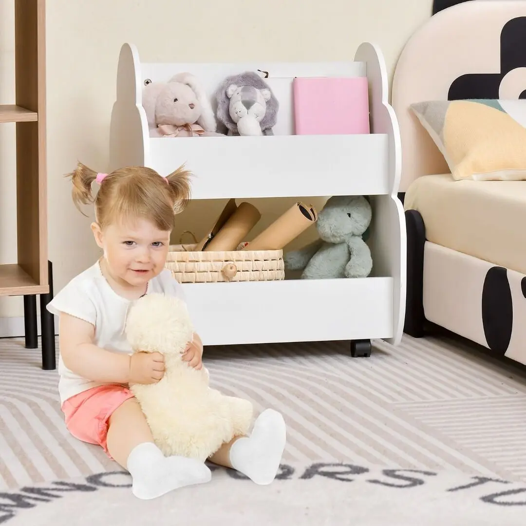 Стеллаж для хранения игрушек Costway TP10133WH (White) - 4