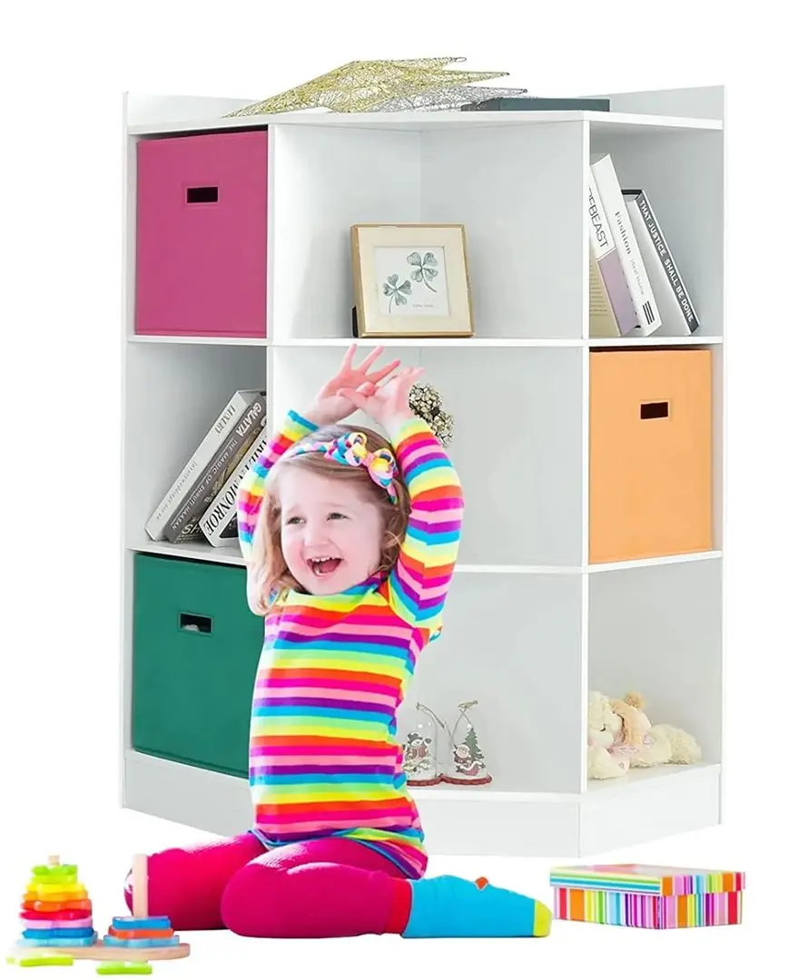 Стеллаж с контейнерами Costway HW65889WH (White)