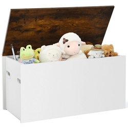 Сундук для игрушек Costway JZ10156WH (White/Rustic Brown) Thumb