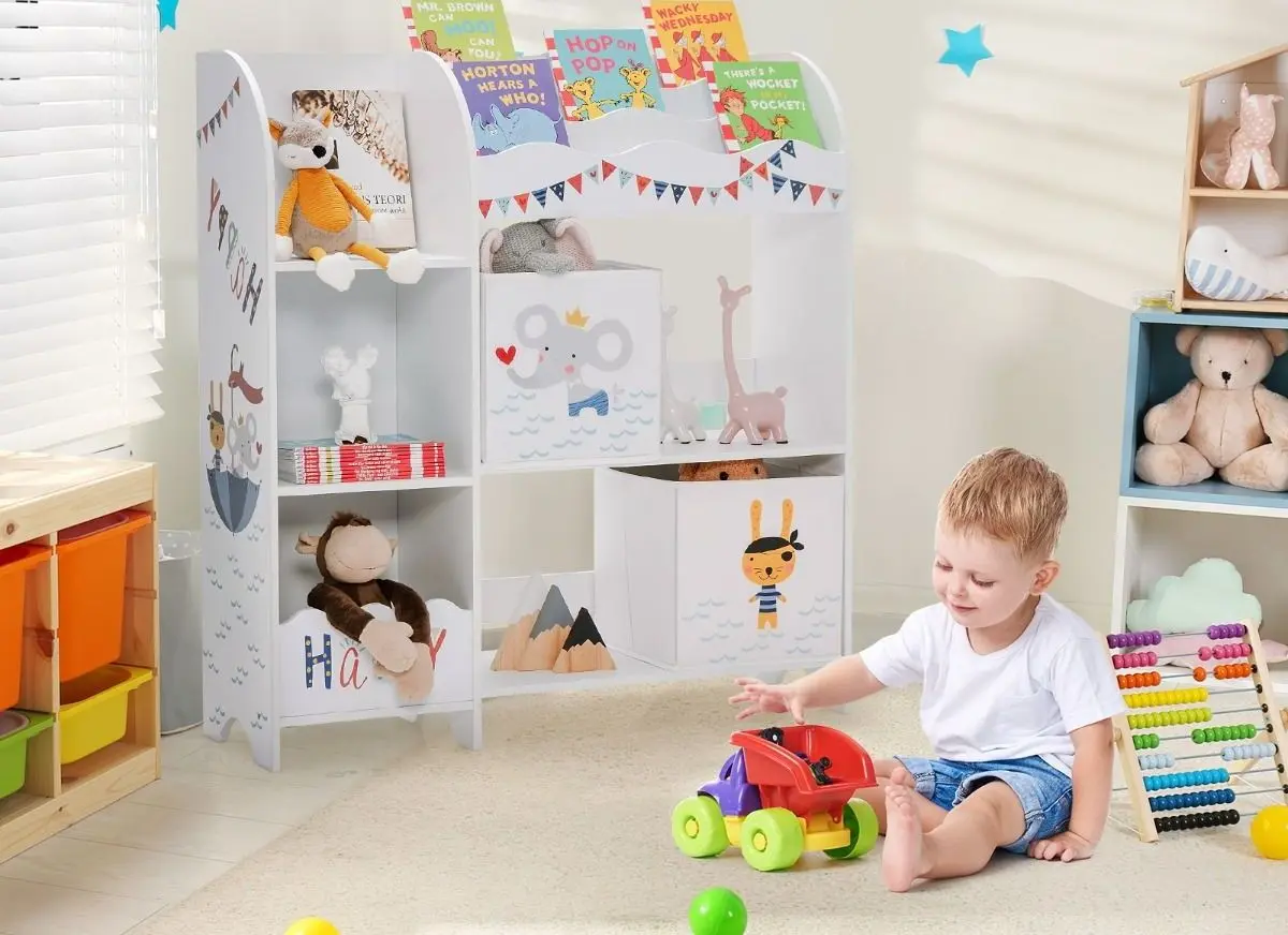 Organizator de jucarii Costway JZ10070 (White)