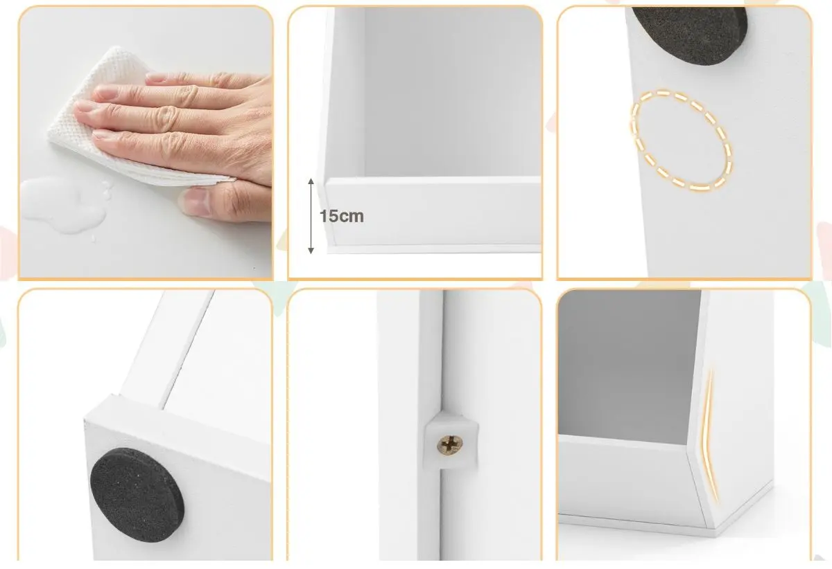 Organizator de jucarii Costway JZ10144WH (White)