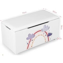 Сундук для игрушек Costway HY10060WH (White) Thumb