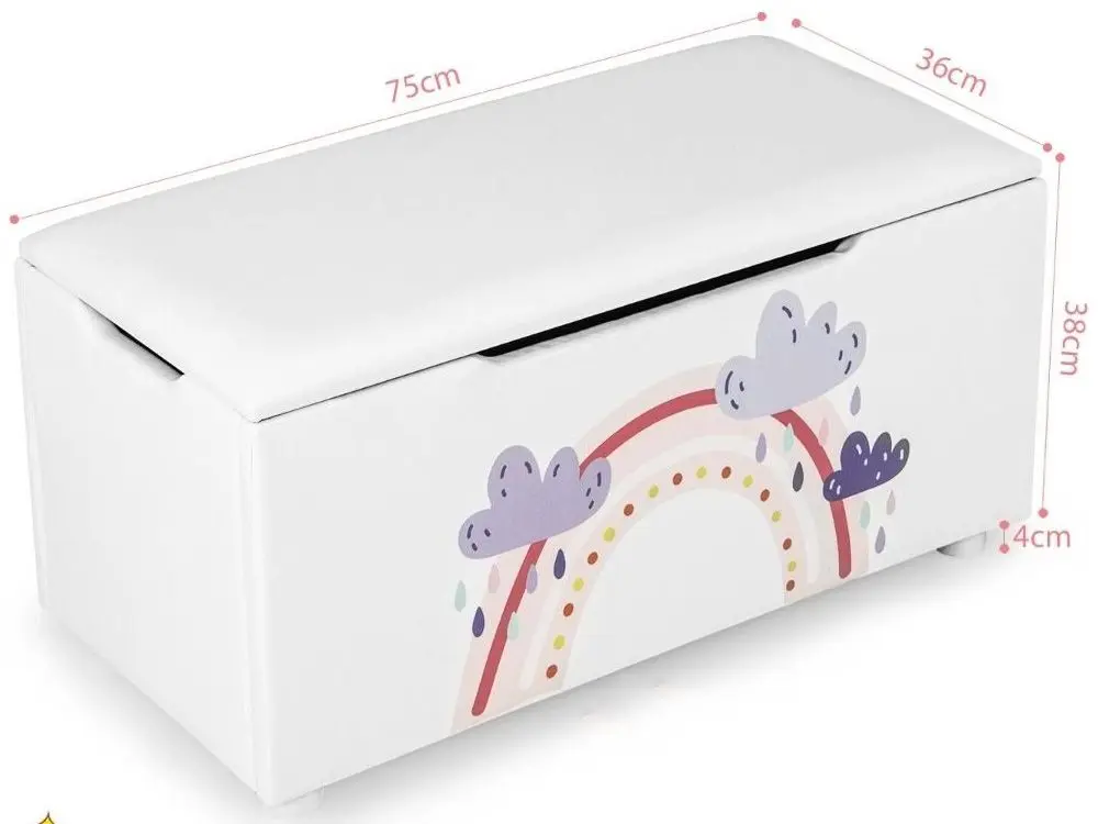 Сундук для игрушек Costway HY10060WH (White) - 2