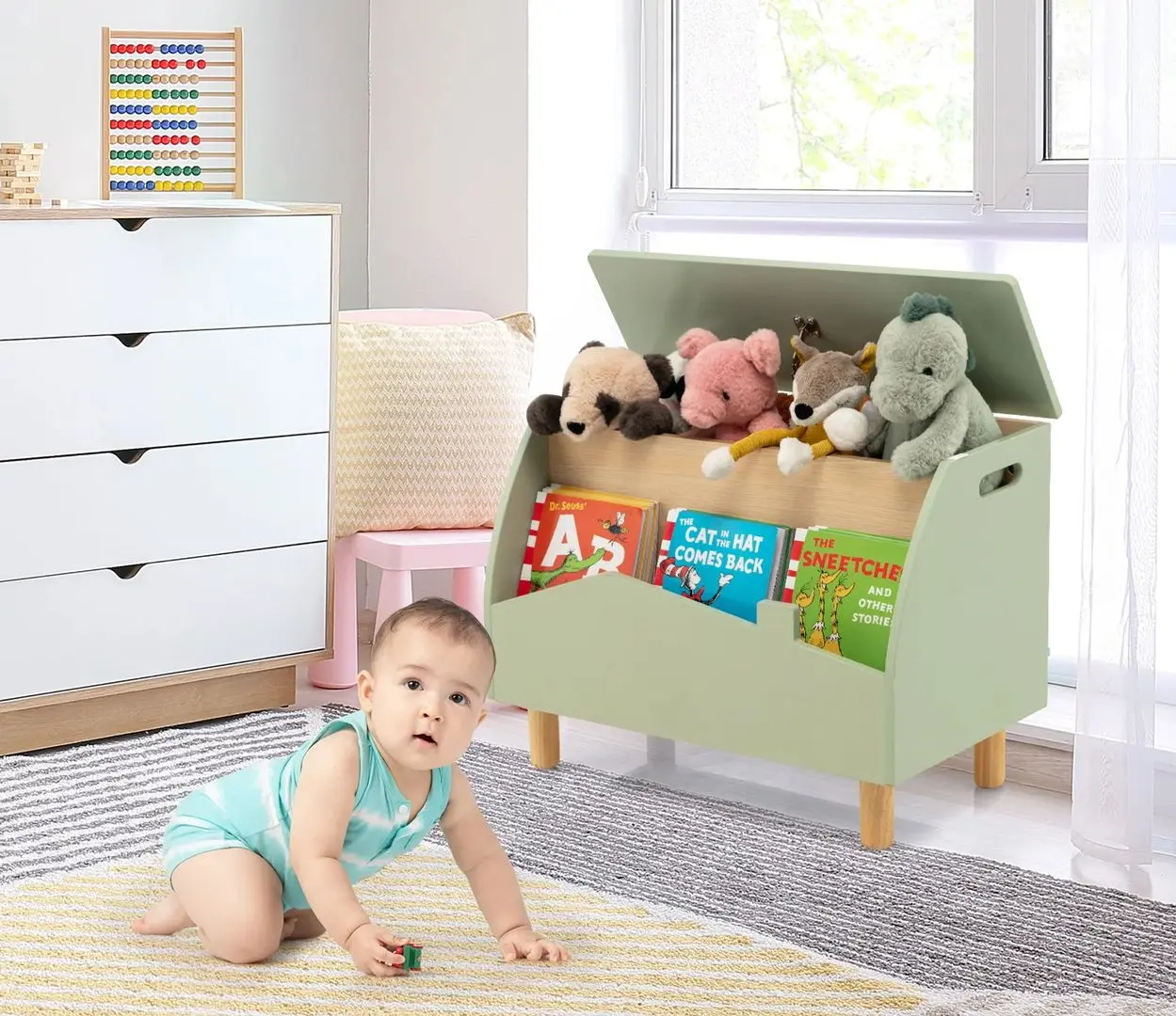 Ящик для игрушек Costway TP10082GN