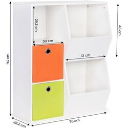 Etajera Ecotoys ZKB-01A (White) Thumb